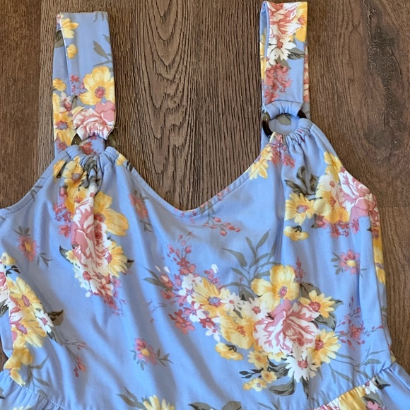 Boho floral Aline sun dress - Picture 3 of 5